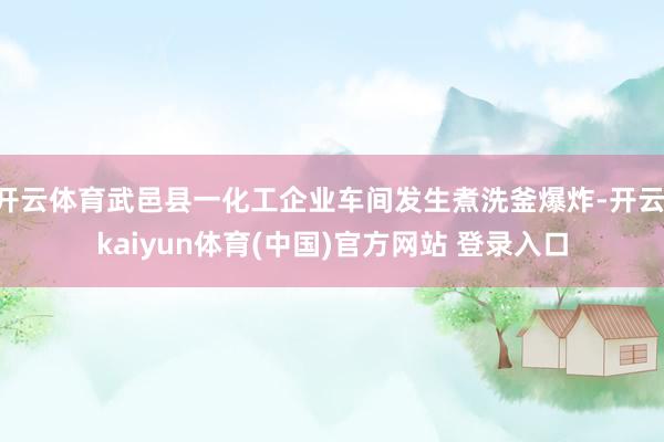 开云体育武邑县一化工企业车间发生煮洗釜爆炸-开云·kaiyun体育(中国)官方网站 登录入口