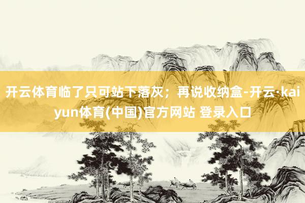 开云体育临了只可站下落灰；再说收纳盒-开云·kaiyun体育(中国)官方网站 登录入口